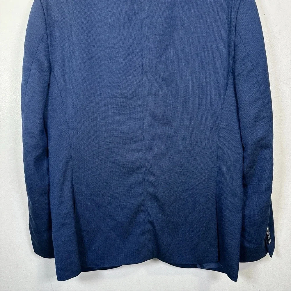 Tiger Of Sweden Mens Size 52 Navy Wool Jil 9 Button Blazer